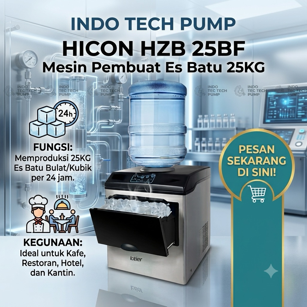 HICON HZB 25BF Mesin Pembuat Es Batu 25KG