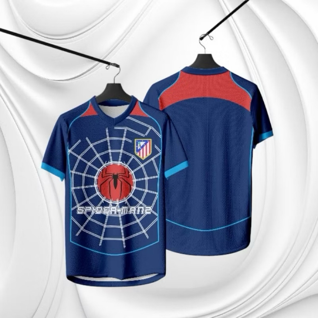 Jersey Atletico Madrid Spiderman 2004 2005 Dryfit S-4XL