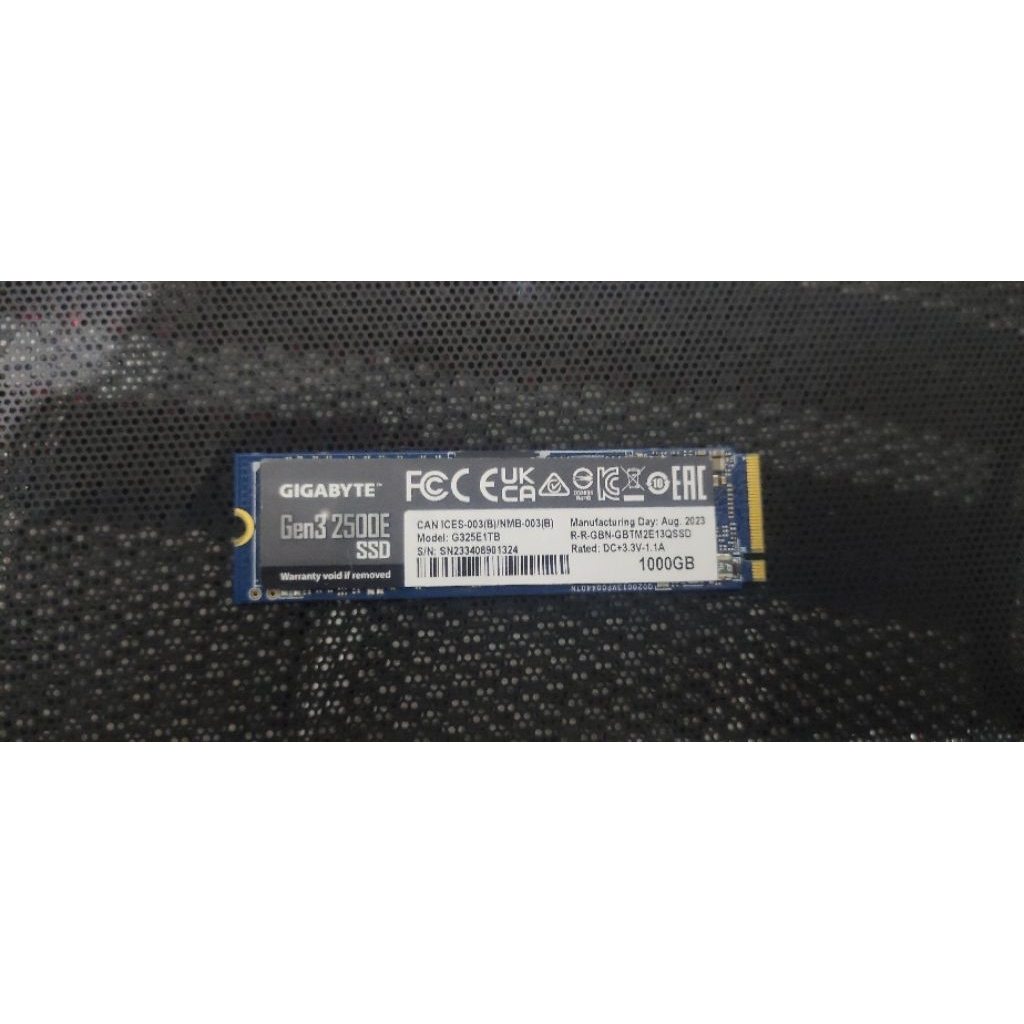 nvme Gigabyte gen3 healt 76% 1tb