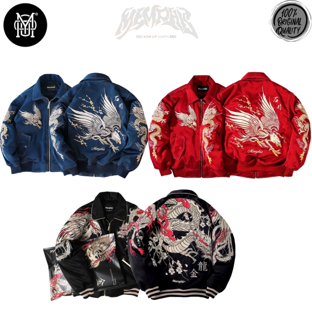 MEMPHISORIGINS SUKAJAN JACKET - ISHIKAWA RED - KINRYU - ISHIKAWA [limited edition]