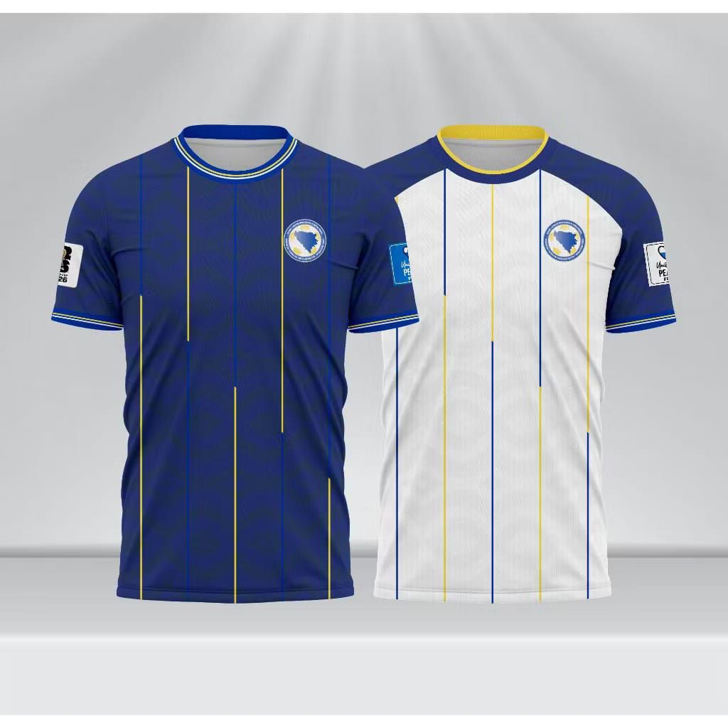 JERSEY BOSNIA HERZEGOVINA HOME AWAY 2026 PIALA DUNIA GRATIS NAMA DAN NOMOR PUNGGUNG