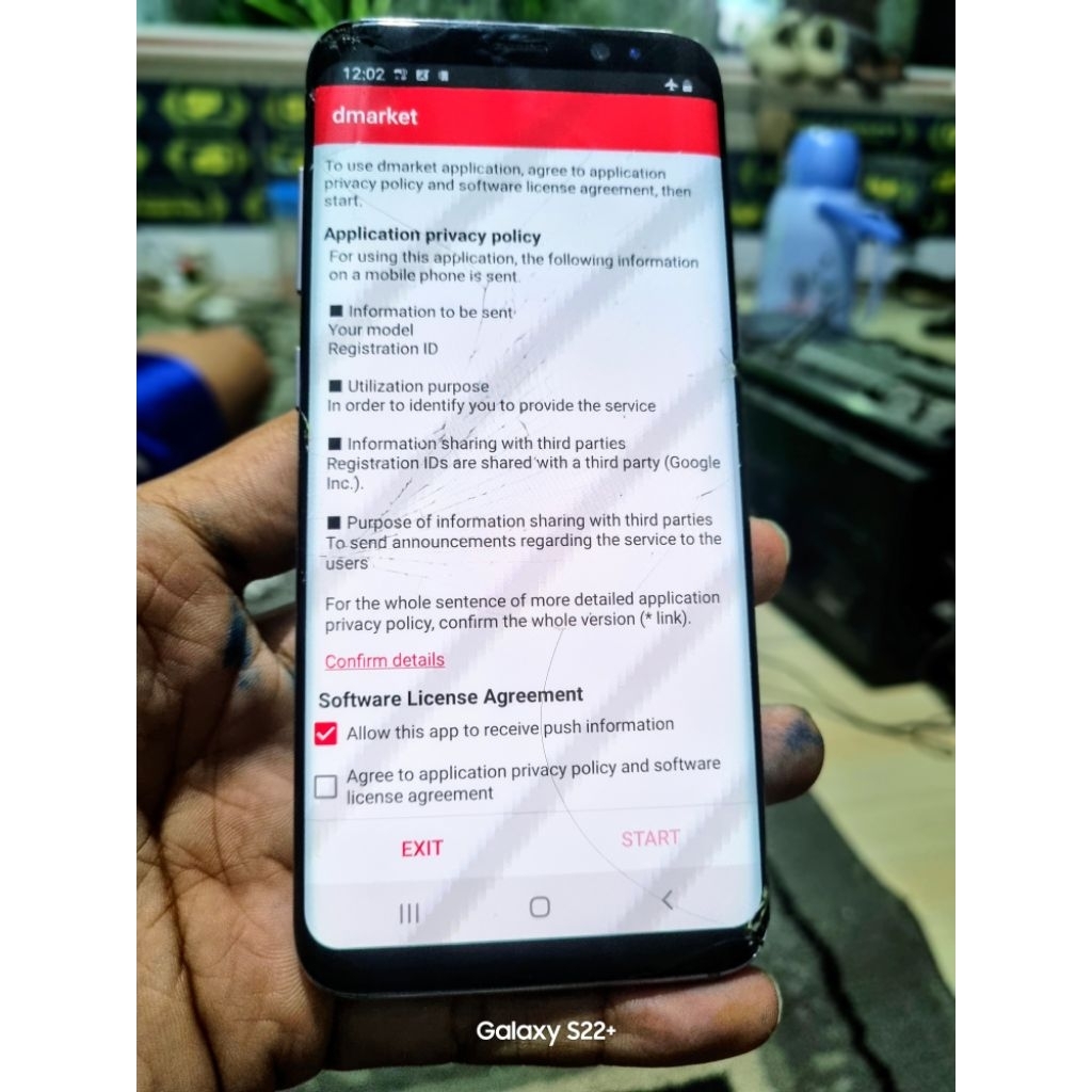 LCD SAMSUNG S8 ORIGINAL COPOTAN