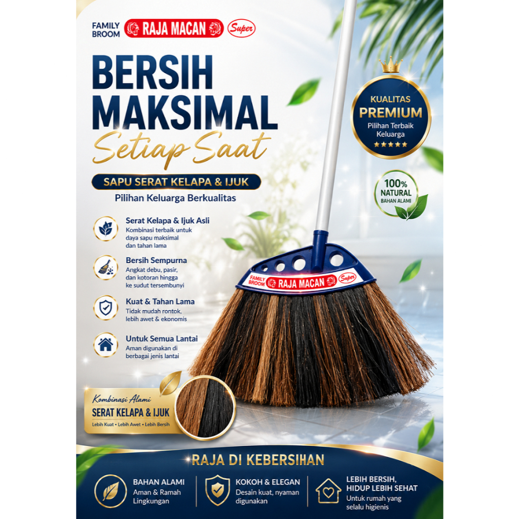 Sapu Ijuk Cap Raja Macan