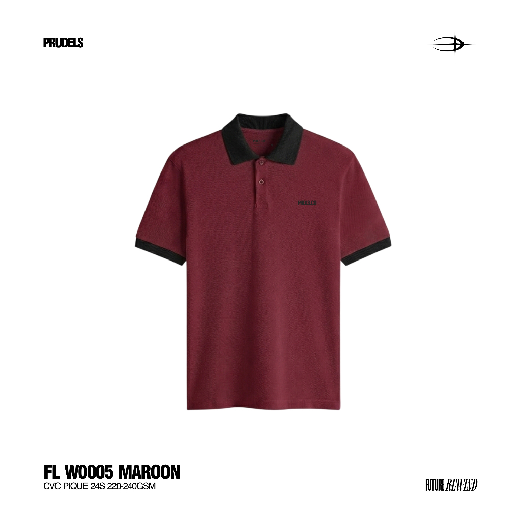 Prudels "Logos" Polo Shirt Wangki 100% CVC Pique 24s