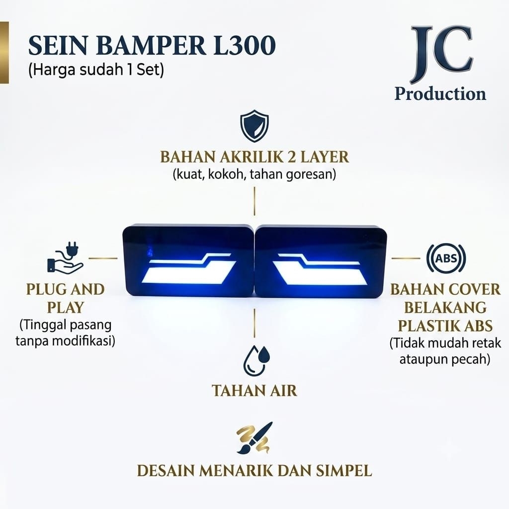 LAMPU VARIASI BAMPER L300/ LAMPU BAMPER L300 1SET