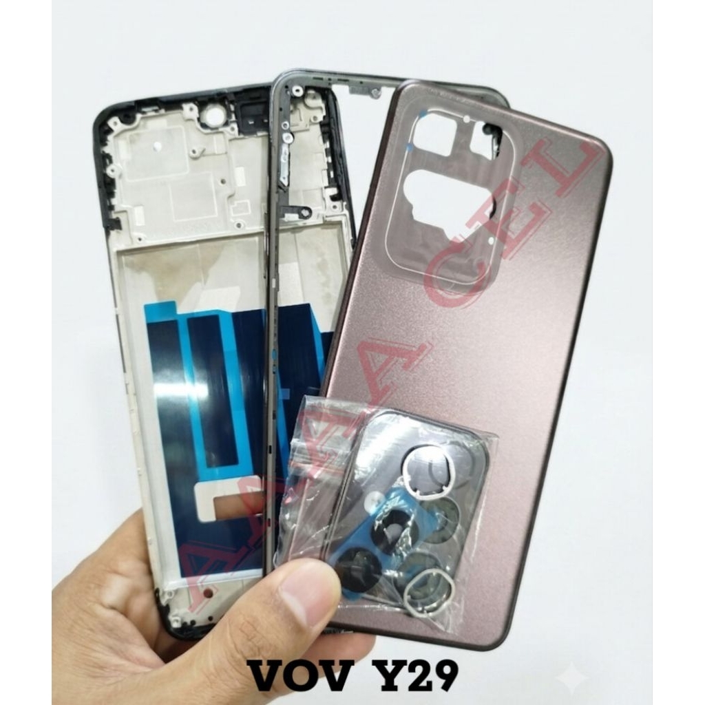 Kesing hausing full set Vivo y29 backdor + Bezel + frame tatakan LCD VIVO Y29
