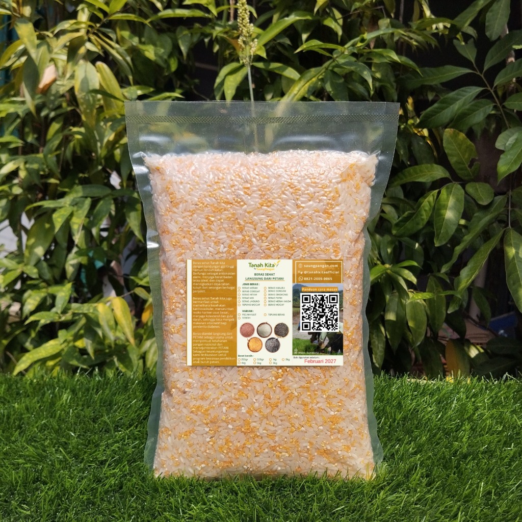 Beras Jagung Mix Beras Putih I Corn Rice I 1kg ‌Nasi Jagung