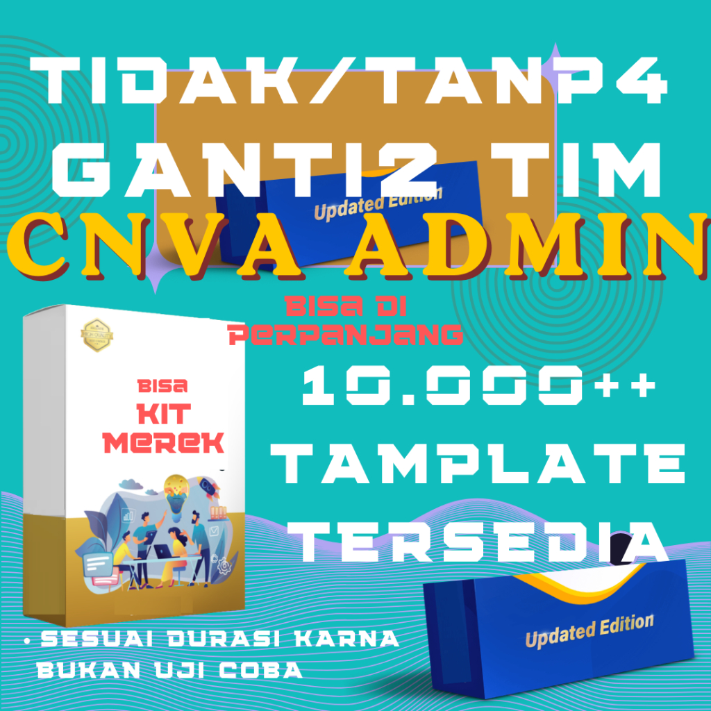 PAKET TEMPLATE ADMIN CANVA PRO PERMANEN PROSES CEPAT !!!