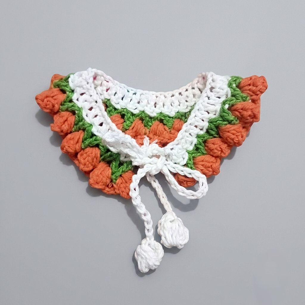 Kalung kucing Pet collar rajut