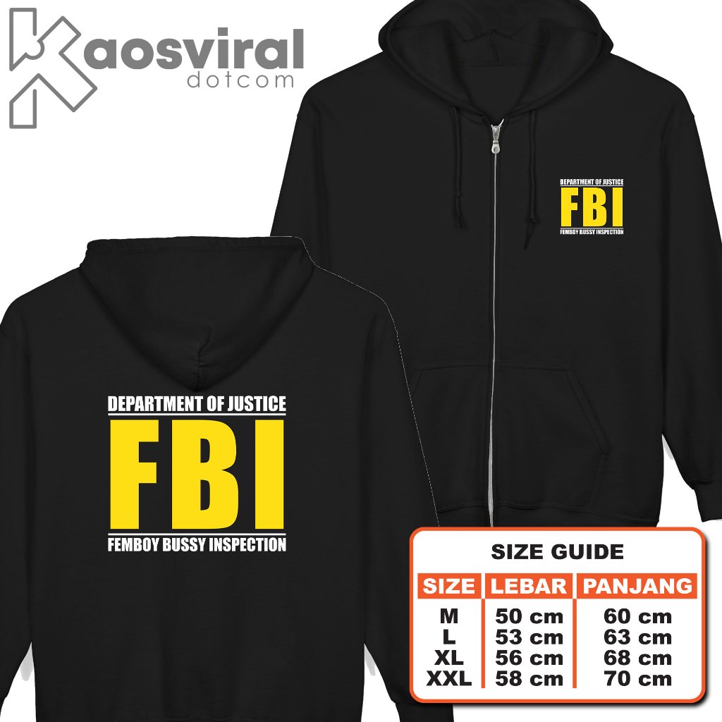 Hoodie ZIpper Femboy Bussy Inspection - Jaket Sweater Distro Pria Wanita [KAOSVIRALDOTCOM] - Fleece 