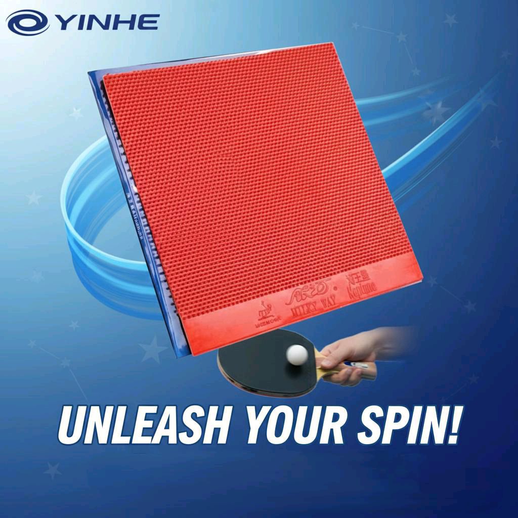 YINHE NEPTUNE BINTIK PANJANG OX KARET TENIS MEJA ATAU PINGPONG KATET BINTIK TANPA SPON