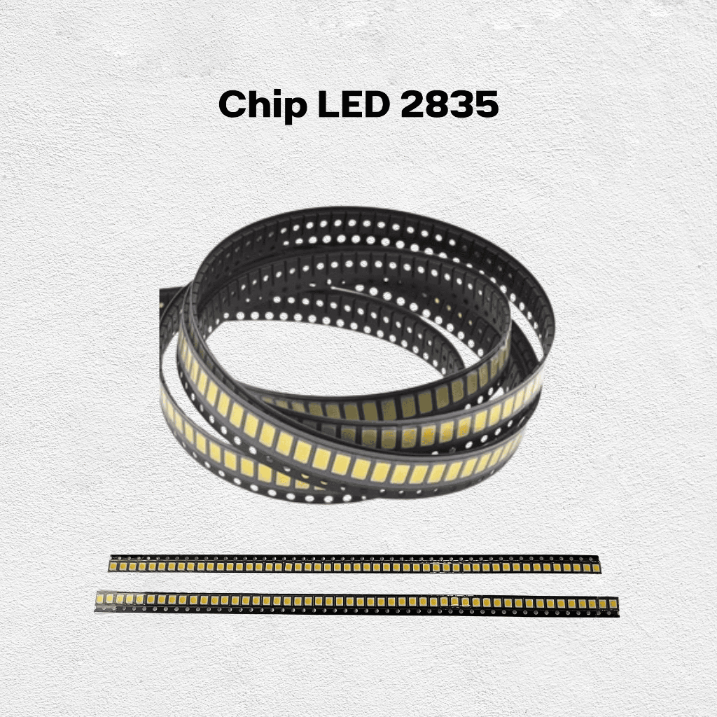 Chip LED SMD 2835 6 dan 9 Volt 1 Watt Mata LED SMD Nyala Putih
