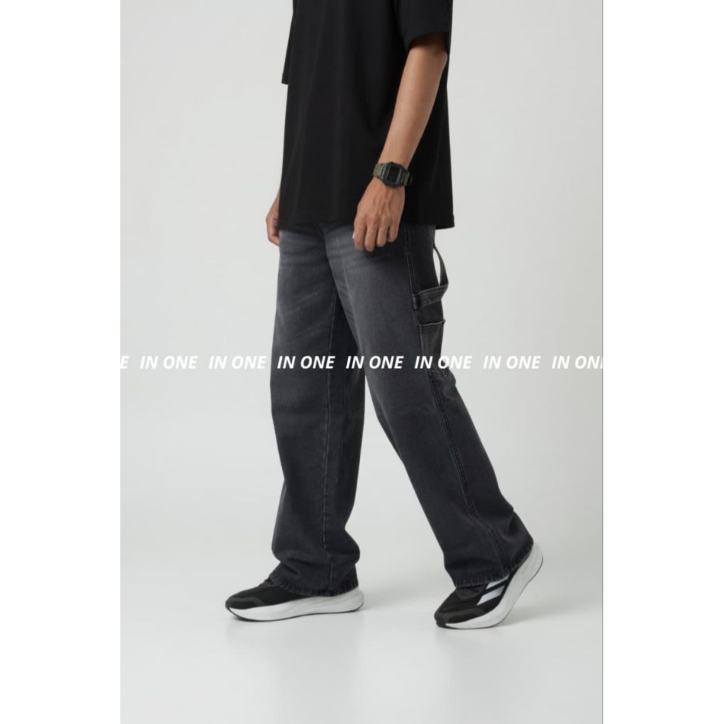 Celana Carpenter Jeans Dengan Model Longgar Buggy Simple Dan Keren
