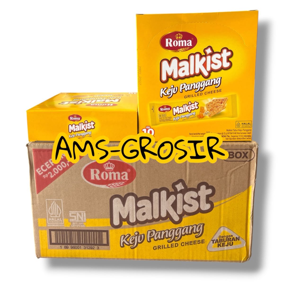 MALKIST KEJU PANGGANG 22GR DUS ( 8 BOX )