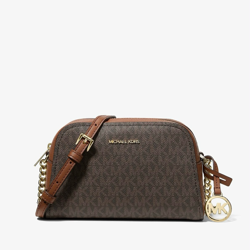 MK Ashton mini sling bag signature brown no pricetag