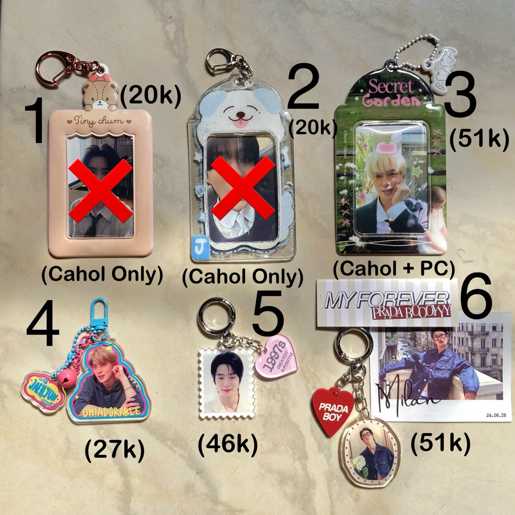 [READY] Keychain Jaehyun NCT - Cahol & PC - Cahol Only (ada yg NEW & Preloved yaa)