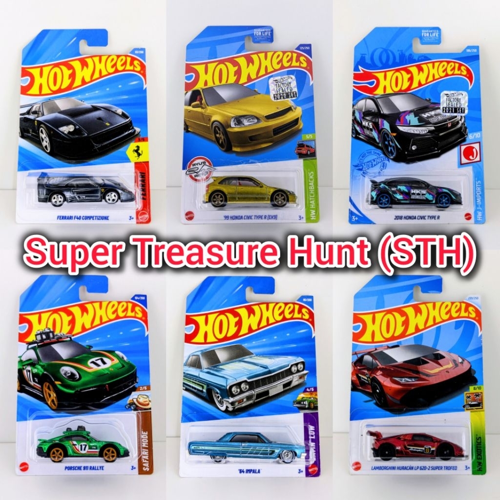 Hot Wheels Super Treasure Hunt STH Ferrari F40 Competizione (Free Protector)