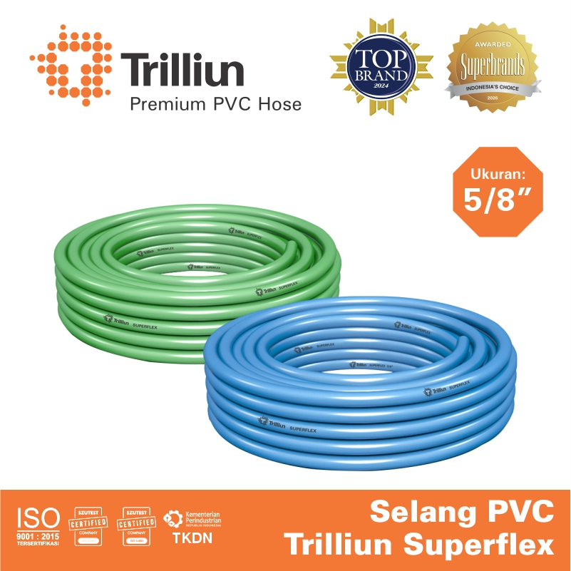 Selang Air PVC Trilliun Superflex 5/8" Inch - 5 Meter