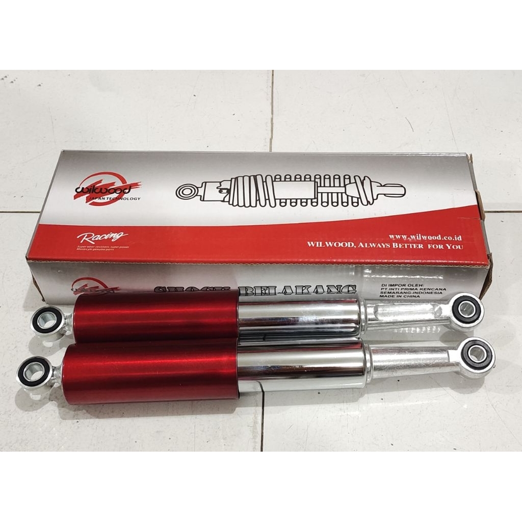 Shock Shockbreaker Shock Sok Belakang Honda C70 - C 70 Merah Panjang
