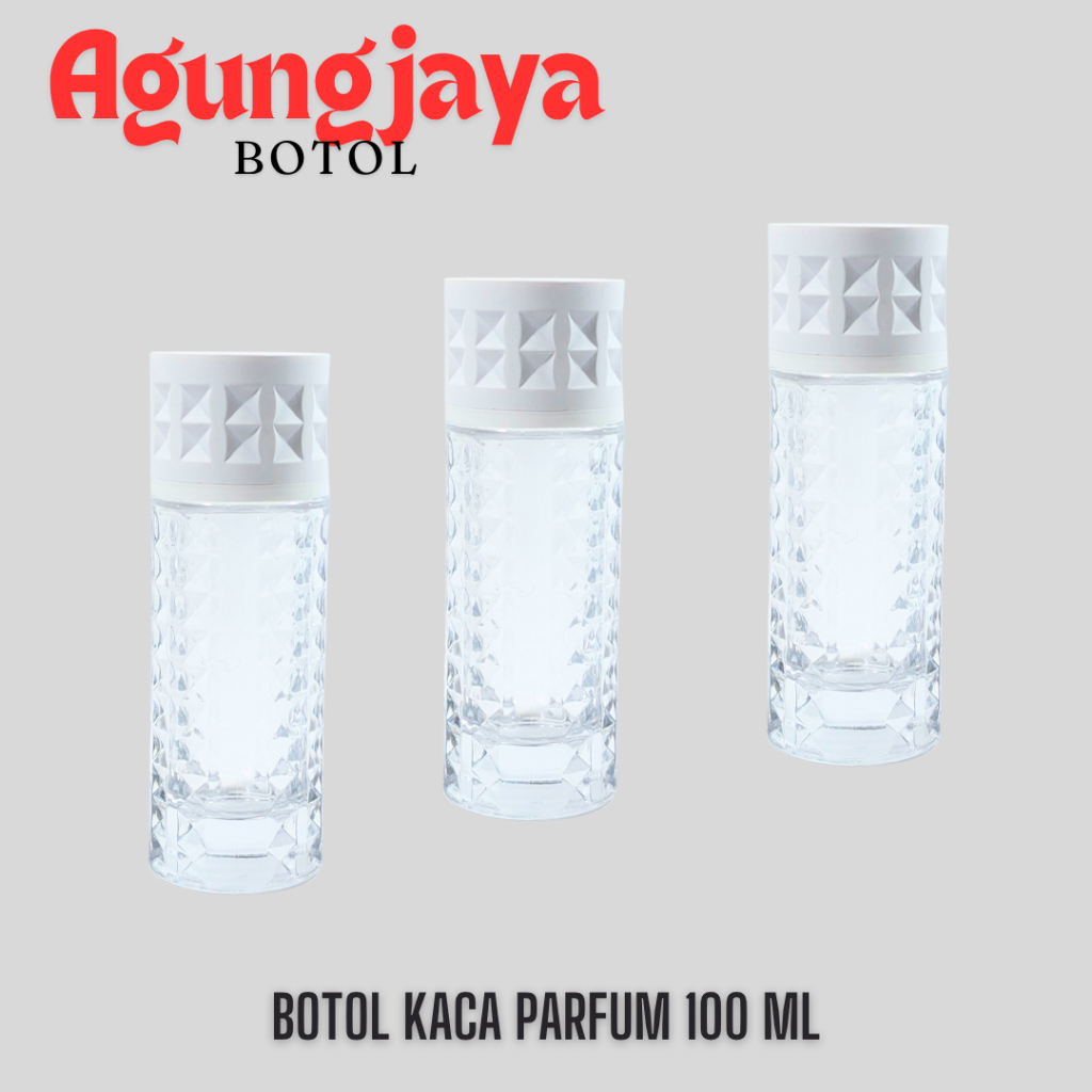 Botol Kaca 100 Ml Latafa Trans / Botol Kaca / Botol Kaca Parfum / Botol Parfum / Botol Parfum Kaca /