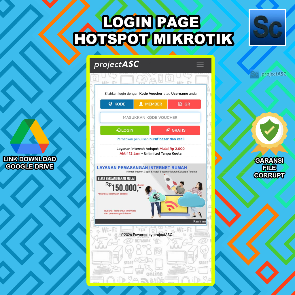 Login Page Hotspot Mikrotik | Usaha Voucher Internet | Voucher