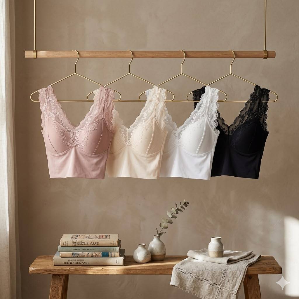 Tank Top / Kamisol Bra Renda Wanita KALLY 949