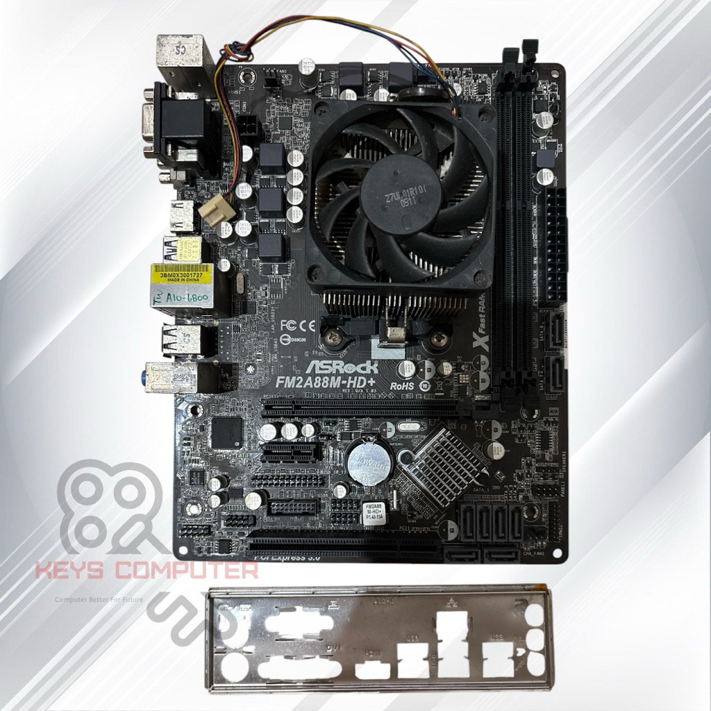PAKETAN AMD APU A10 6800 MOBO FM2 PLUS DDR3 ONBOARD - FAN AMD