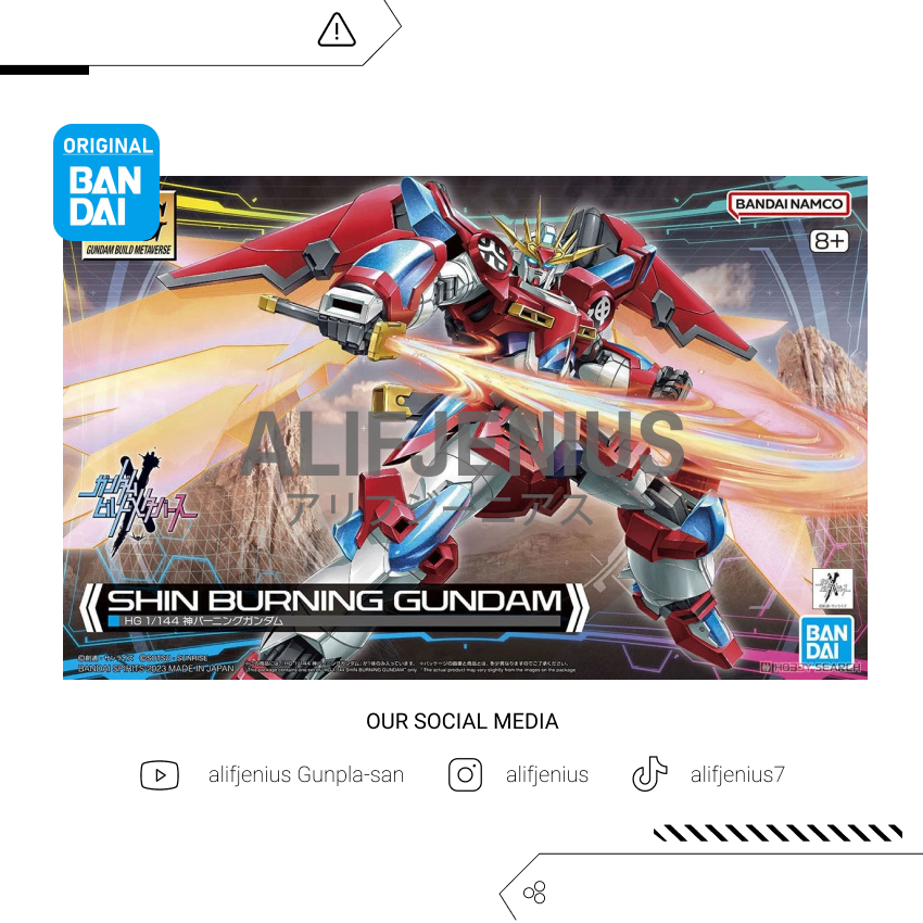 [BANDAI] HG 1/144 Shin Burning Gundam Gundam Build Fighter Metaverse READY STOCK