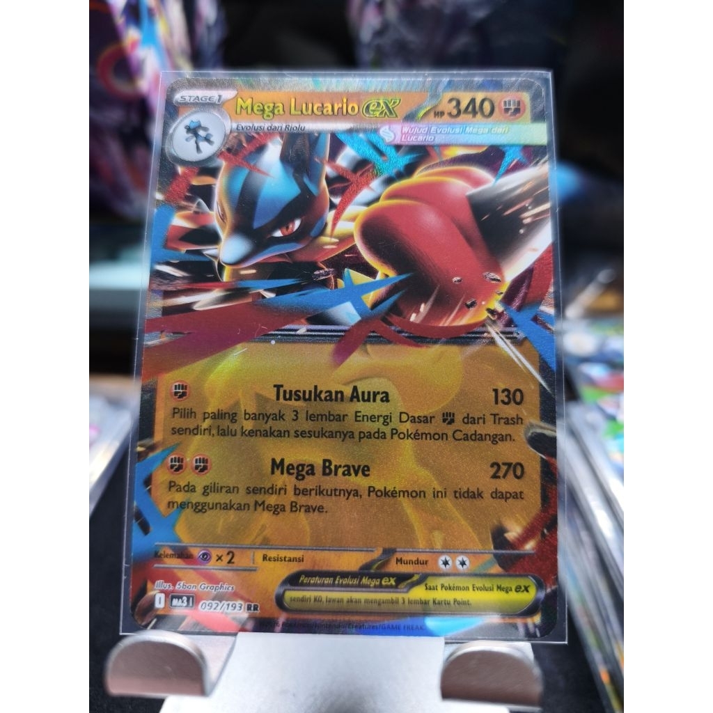092/193 - Mega Lucario EX RR - MA3 - Evolusi Mega Impian EX