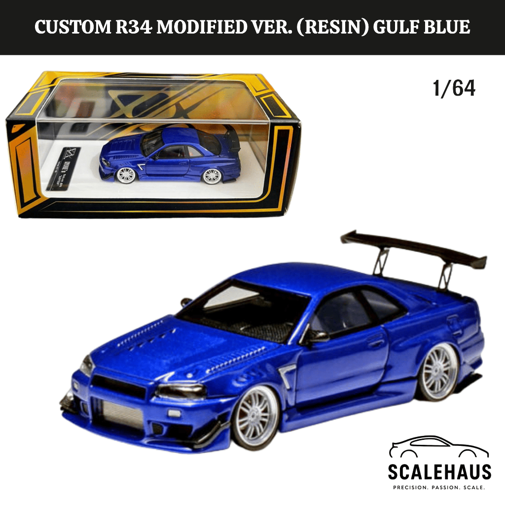 404Error 1/64 Custom R34 Modified Ver. (Resin) Gulf Blue