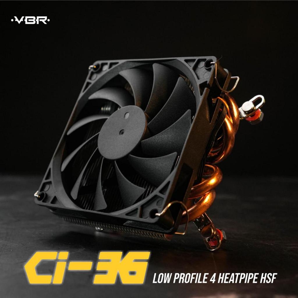 VBR CI-36 Low Profile Cooler 4 Heatpipe 36mm CPU Cooler