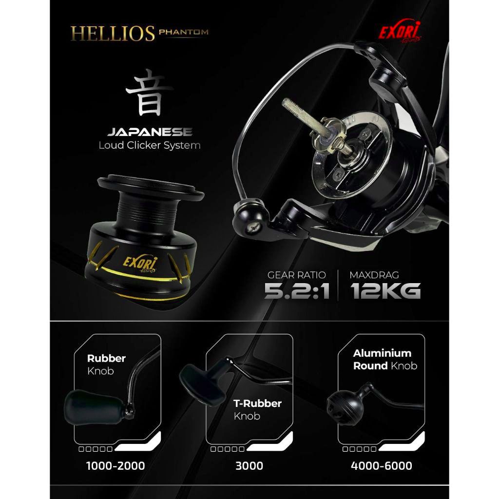 Reel Pancing Laut Exori Hellios Phantom SW