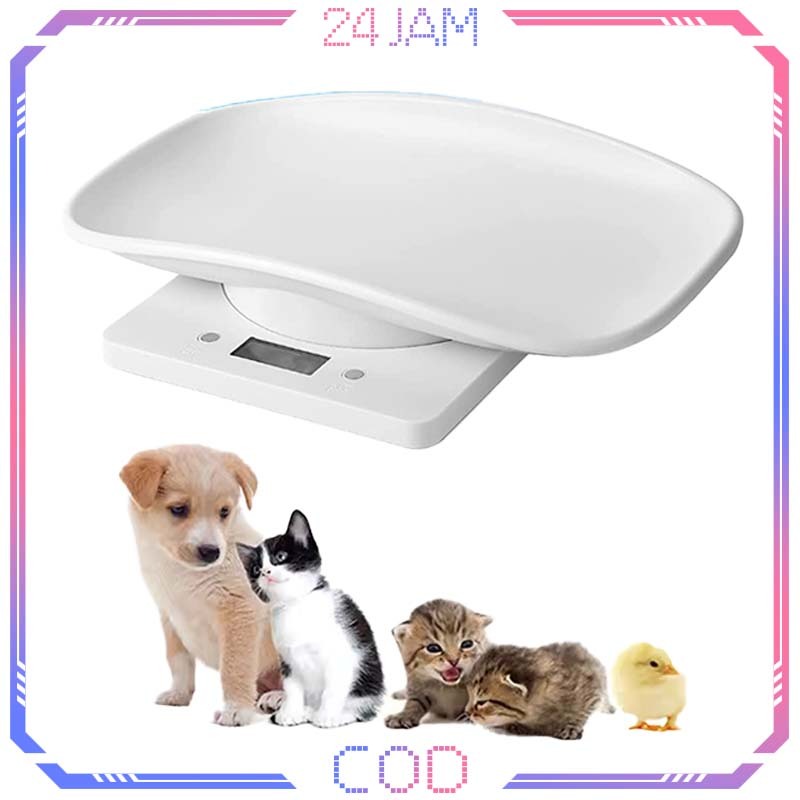 Timbangan Hewan Digital Kecil 1g-10kg Timbangan Hewan Kucing Serbaguna Timbangan Kucing Anjing Digit