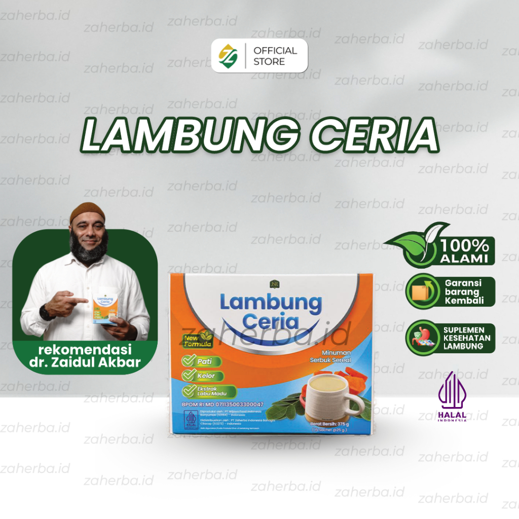 LAMBUNG CERIA NEW FORMULA JSR dr Zaidul Akbar ATASI MASALAH GERD/MAAG/ASAM LAMBUNG