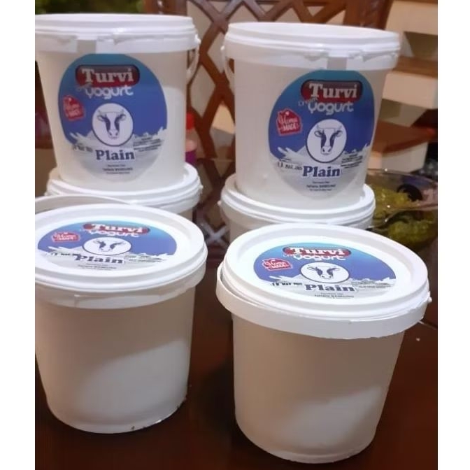 Greek Yogurt TURVI Yoghurt Plain 1 Kg Halal No Sugar