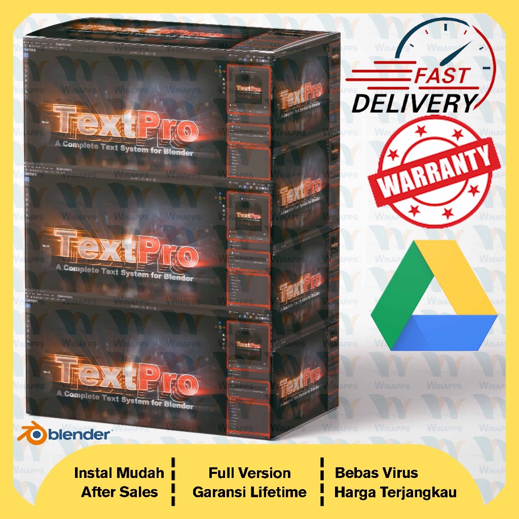 TextPro addon for Blender 3D