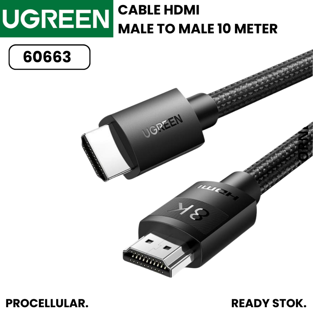 Ugreen Kabel HDMI to HDMI 8K Male to Male 10Meter 10M 60633