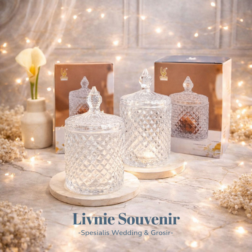 Souvenir Toples Kaca Crystal / toples lebaran/ toples cantik