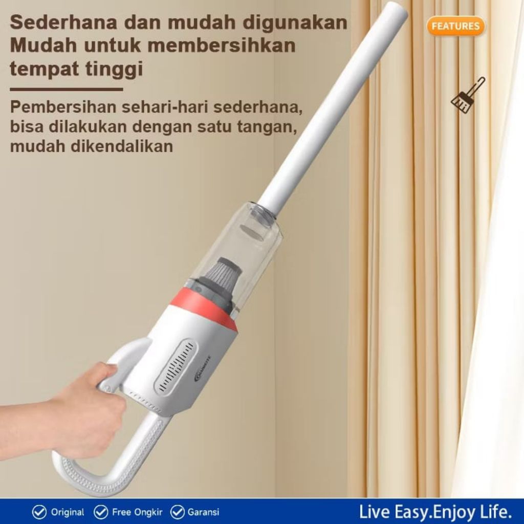 MAIMEITE Vacum Cleaner Penyedot Debu 5 IN 1Cordless Portable 20000Pa Mini Penyedot Debu