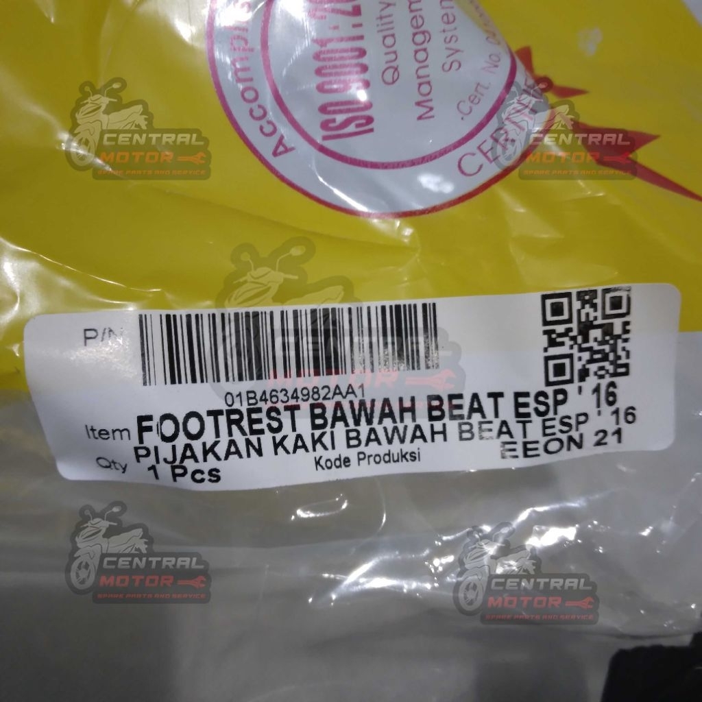 FOOTREST BAWAH BEAT ESP 2016 PIJAKAN KAKI BAWAH BEAT ESP 2016 BEAT STREET 2016