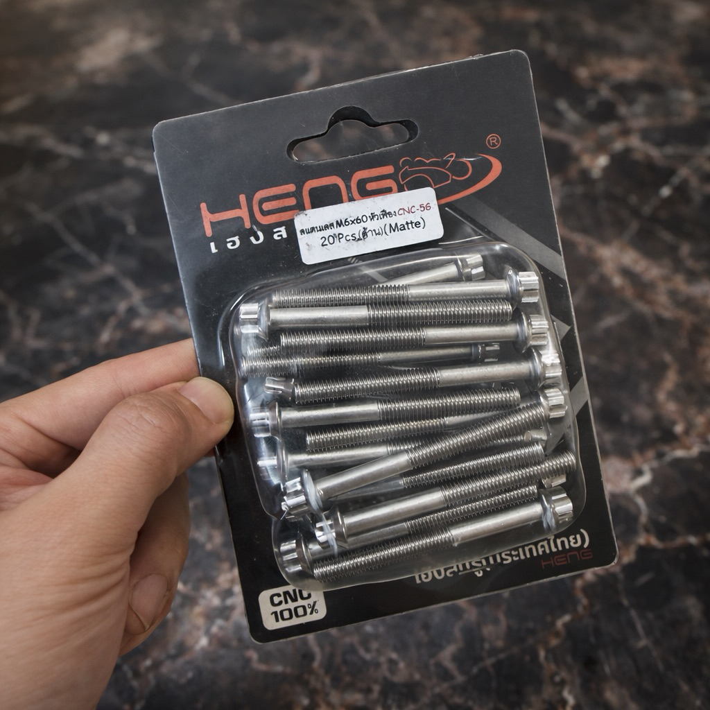 [1baut] baut probolt 6x60 mm stainless new model drat 10 panjang 6cm ukuran 10 silver cnc 5g