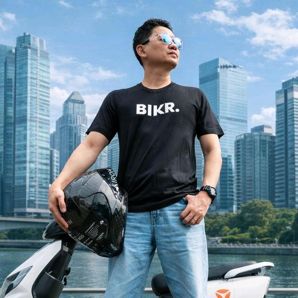 T-SHIRT BIKR bahan US PIMA