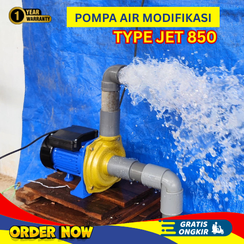 Pompa Air Modifikasi JET 850 Alkon Cor Cocok Untuk Tambak Air Asin Pipa 2 inch