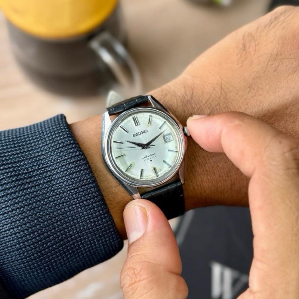 Jam tangan seiko skyliner 6102-8000 langka. Vintage seiko skyliner watch