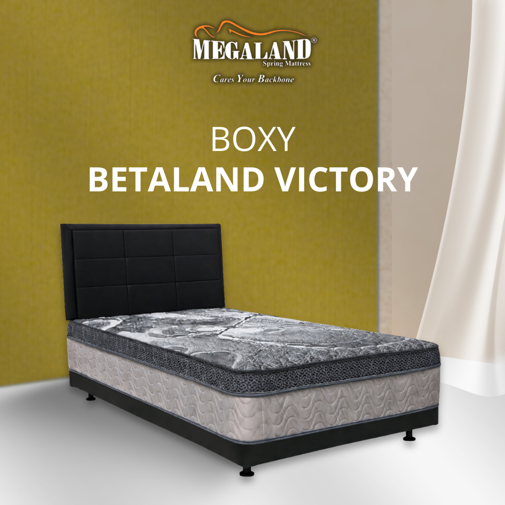 Springbed Megaland - Set Kasur Boxi/Boxy Betaland Victory | Plushtop Looks
