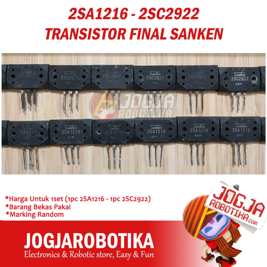 2SA1216 2SC2922 TRANSISTOR FINAL SANKEN