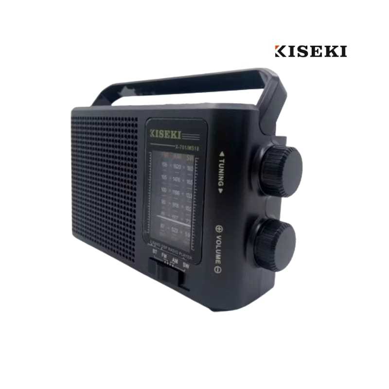 Kiseki Radio Speaker Bluetooth Radio Portable FM/AM/SW/BT/MP3/AUX Radio Portable Bisa Dicas