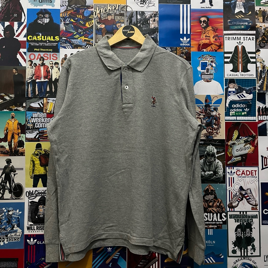 Long Sleeve / Polo Shirt / Rugby Shirt / Vintage / Second / USPA