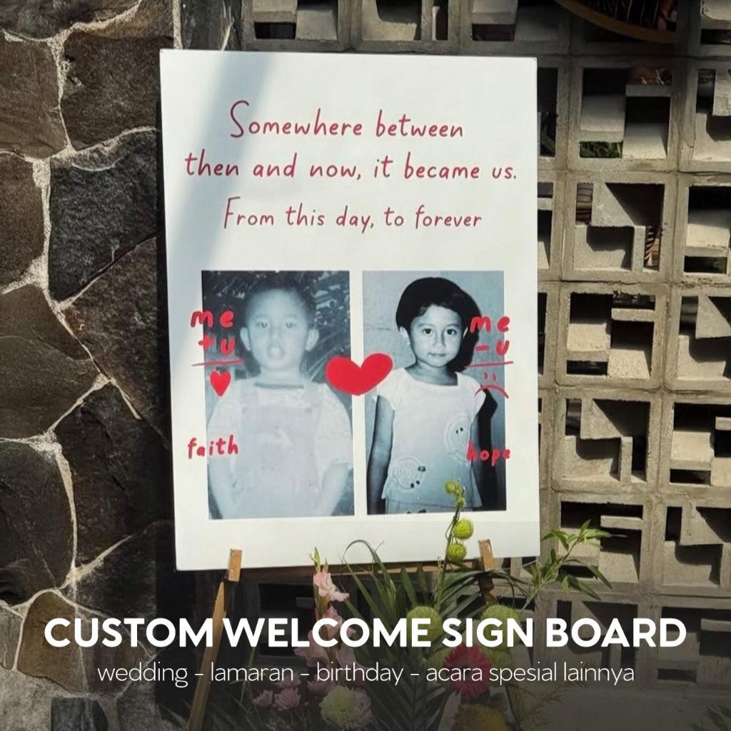Welcome Sign Board - Wedding & Events Sign Custom