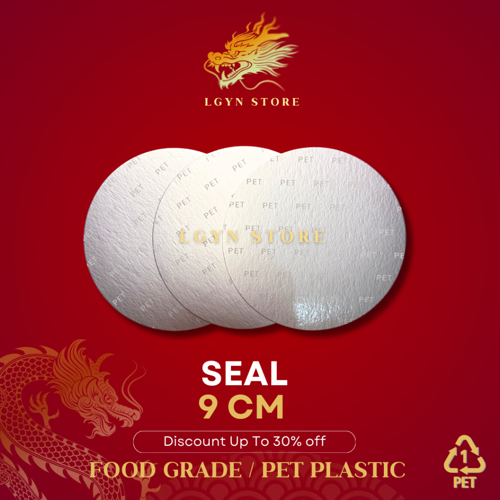 Segel Toples 9CM PET Seal Aluminium Seal Toples Diameter 9CM